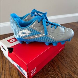 OTTO Kids Soccer Cleats - Blue and Gray